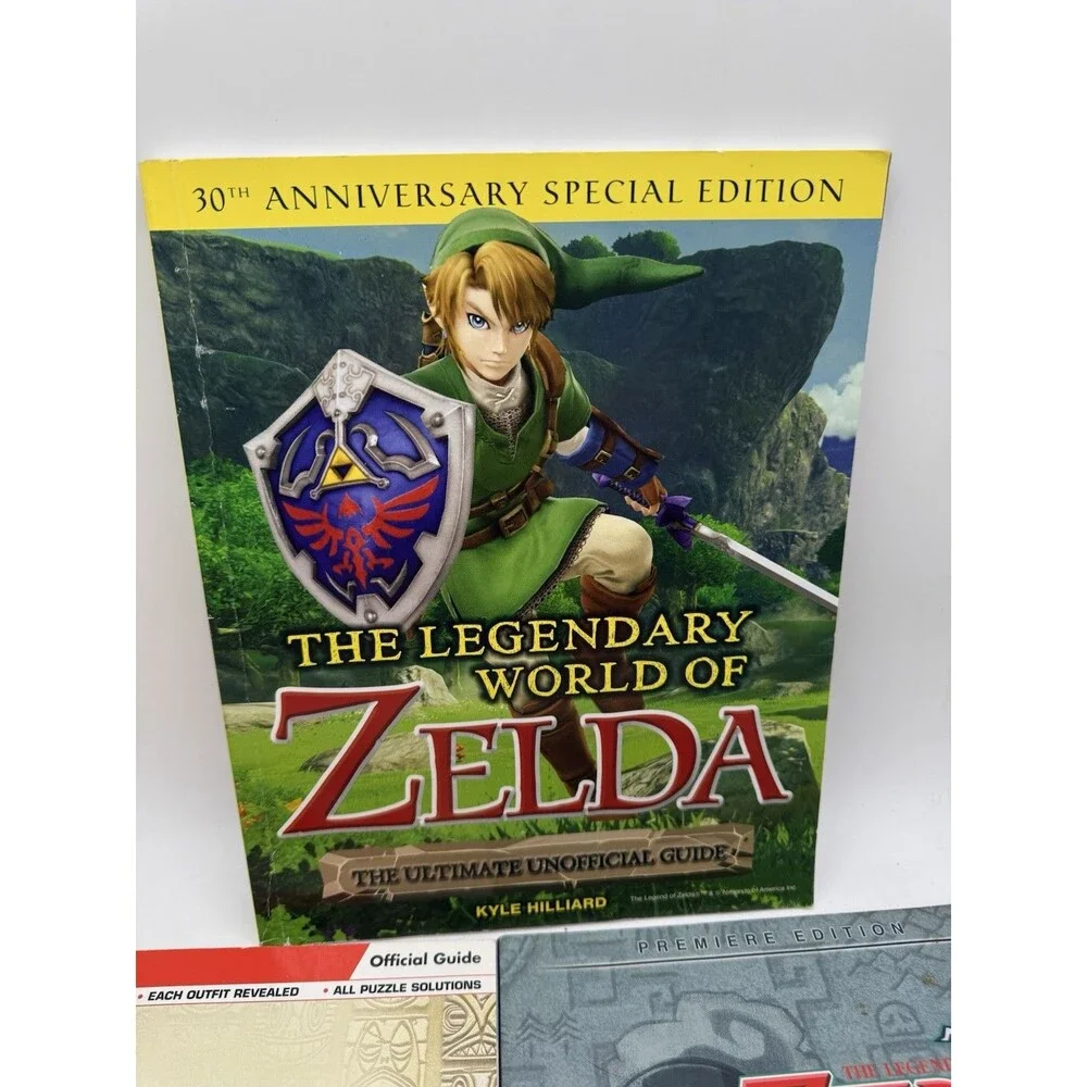 Lot 3 Legend Of Zelda Official Game Guides 30th Unofficial Tri Force Spirit Book
